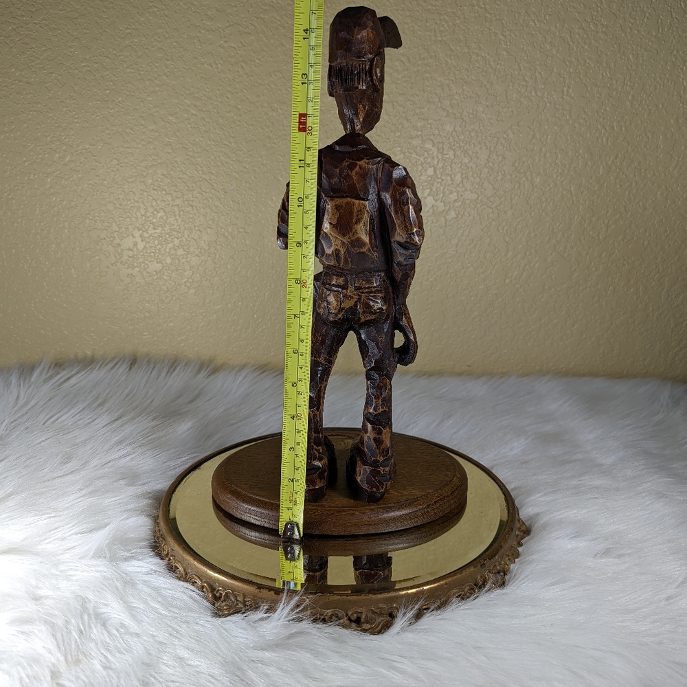Ducks Unlimited Doug Dutenhoeffer Signed Wooden Hunting Sculpture Wood Vintage - Picture 4 of 10